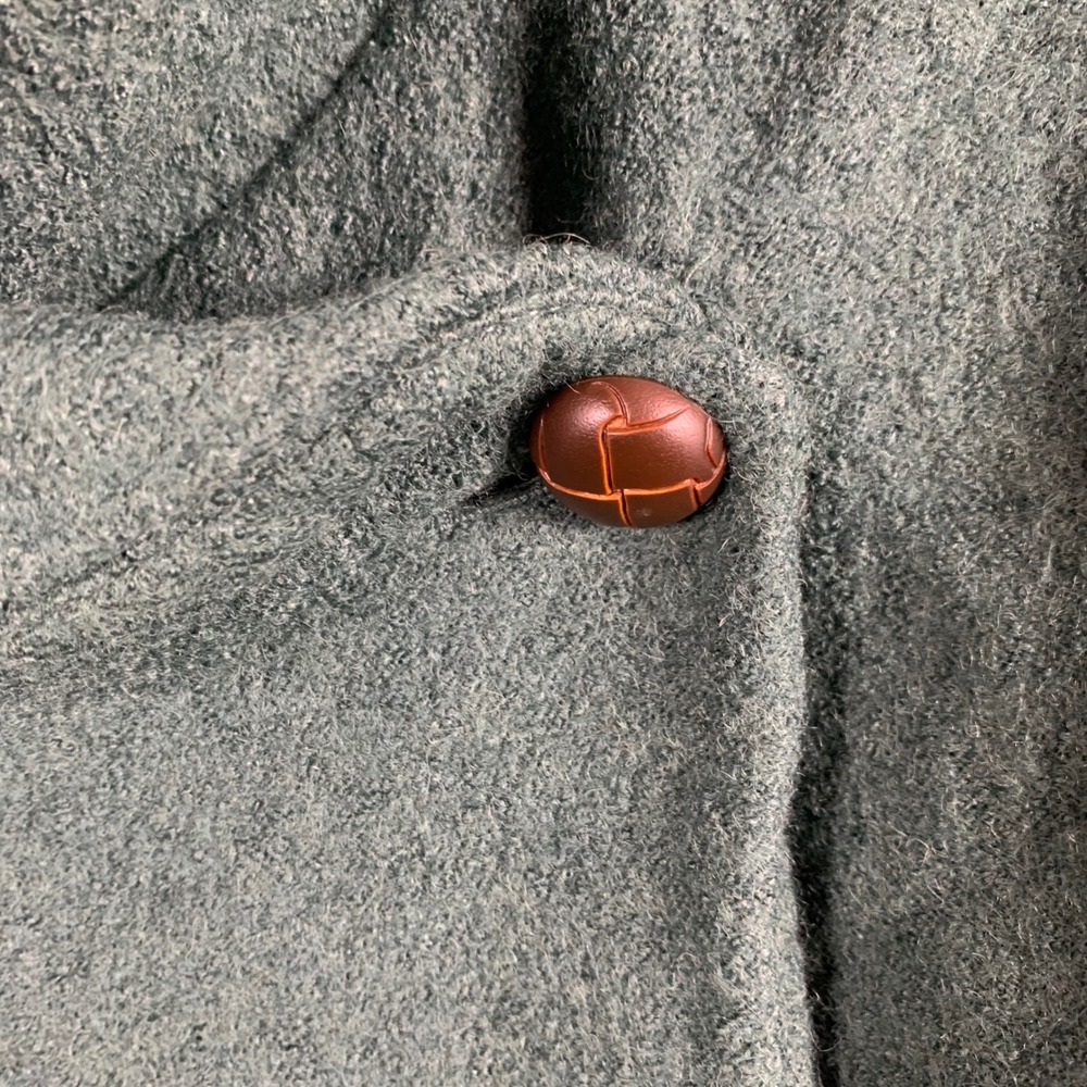 Sigrid Olsen Wrap Jacket Green Wool Blend Christmas Women XL Artsy Lagenlook - Picture 4 of 8